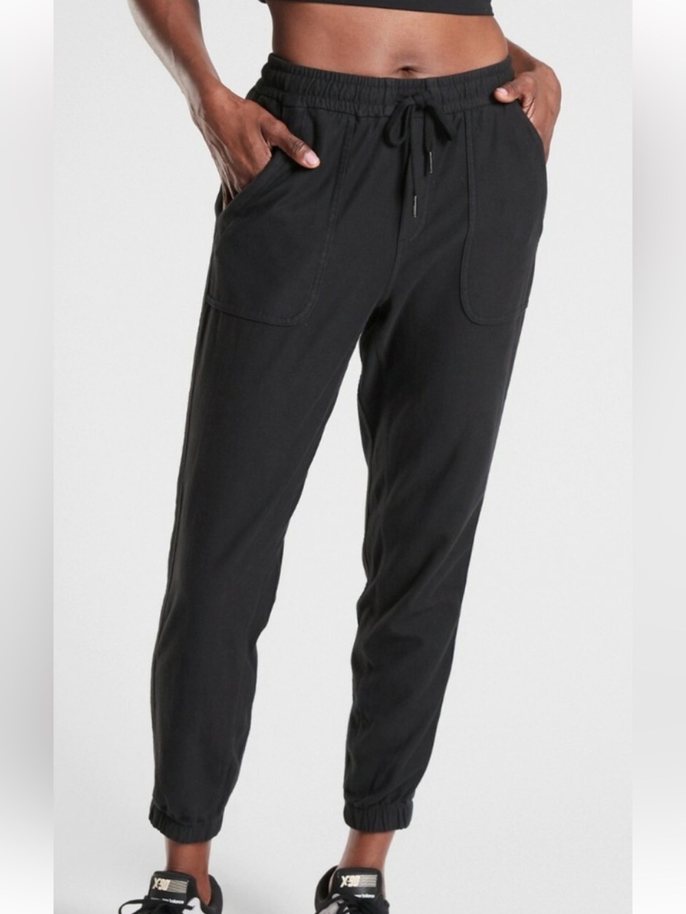 Athleta Navy Blue Farralon Jogger Drawstring Waist Active Pants size MP
